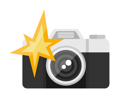A camera sticker