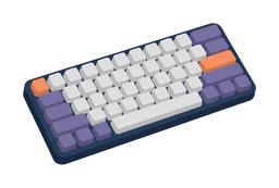 A keyboard sticker