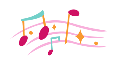 A music sticker