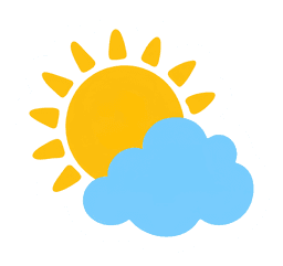 A weather sticker