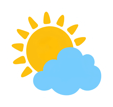 A weather sticker